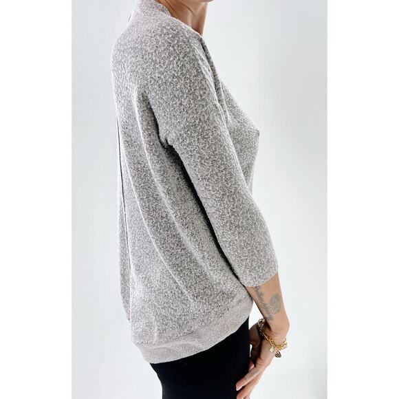 Billabong All Things Gray Matted Quarter Sleeve Sweatshirt Size XS - Picture 3 of 5